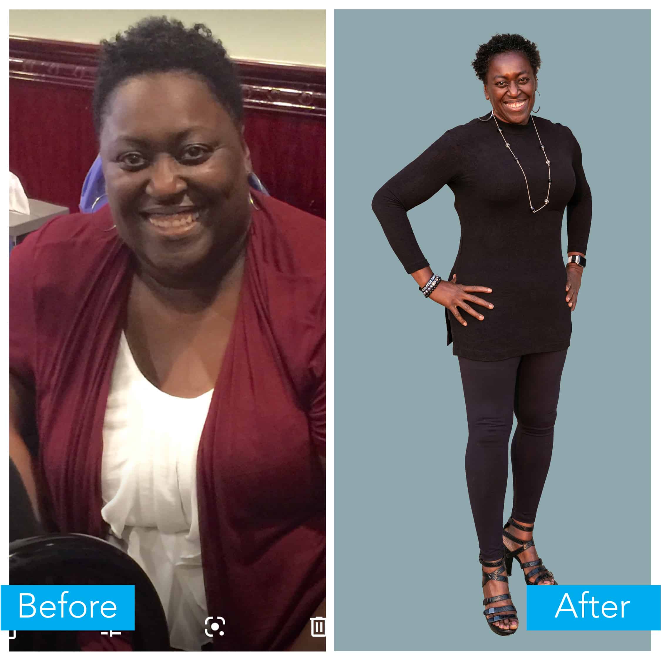 Agatha before and after weight loss