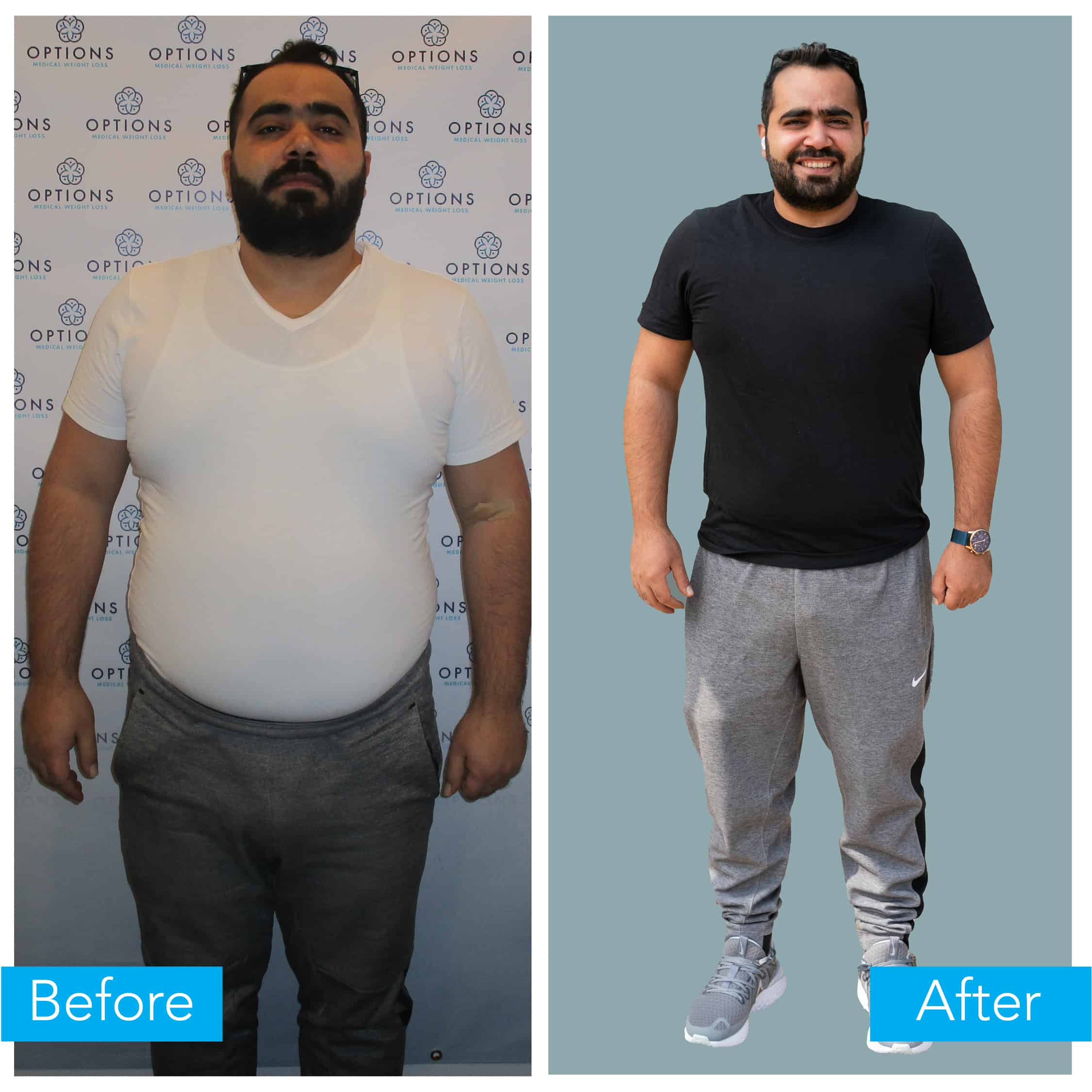 Mutaz weight loss before and after