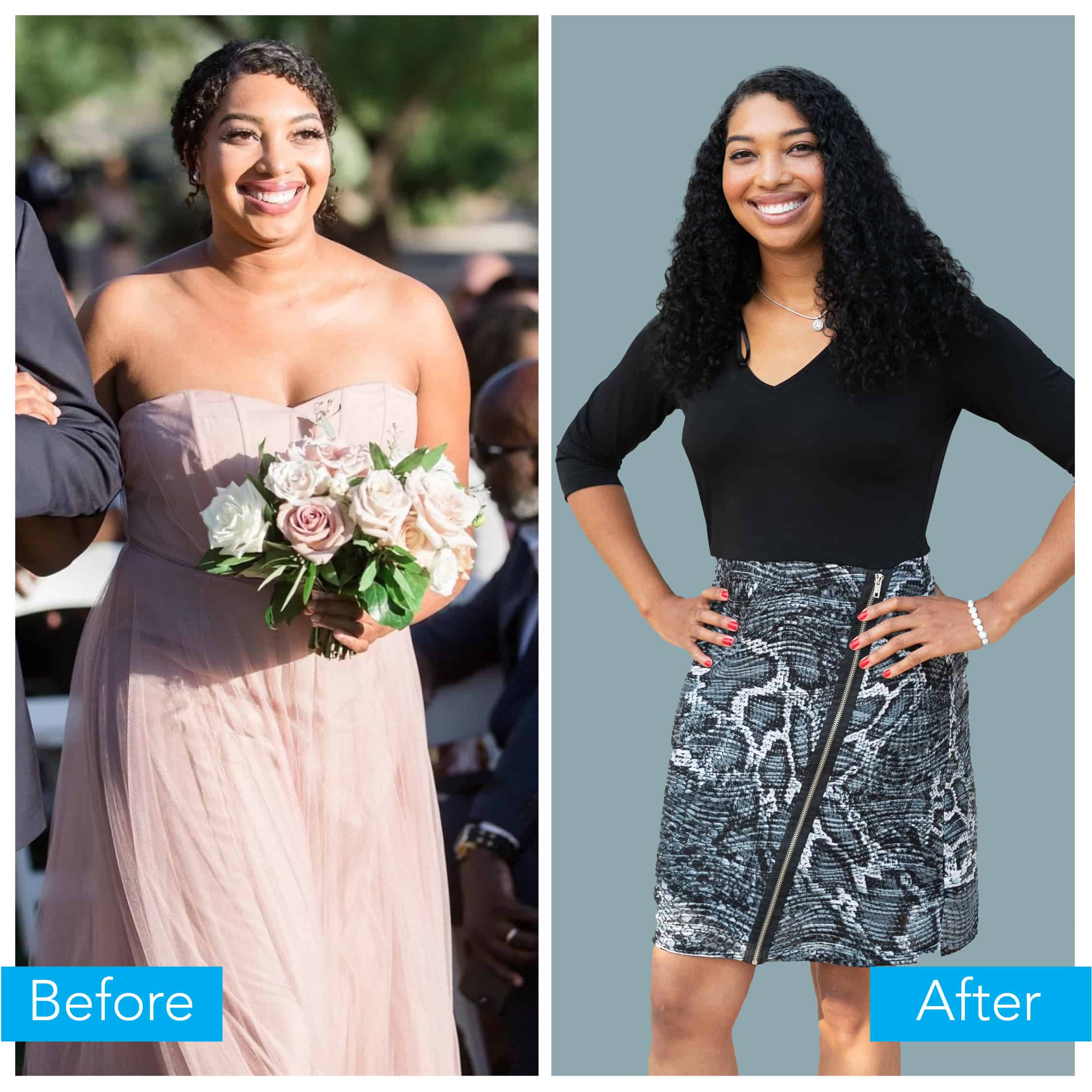 Melea weight loss before and after